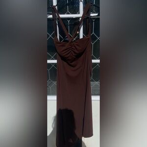 Bisou Bisou short brown dress